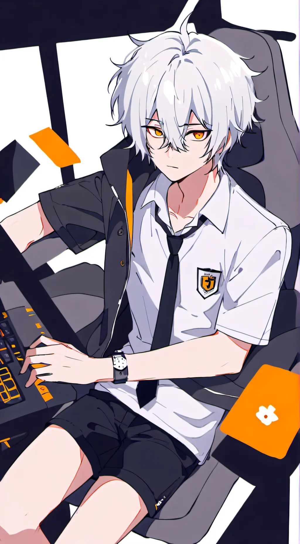 ai character: Киришима background