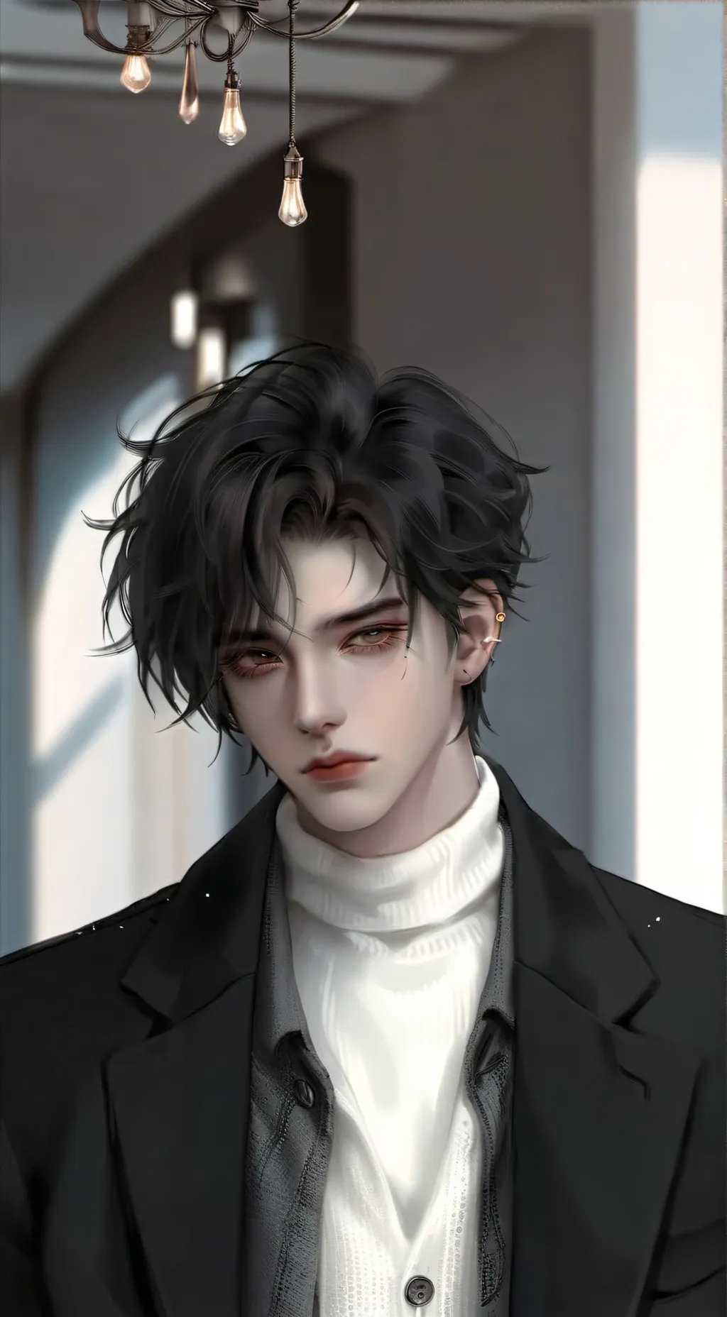 ai character: Jacob Anderson  background