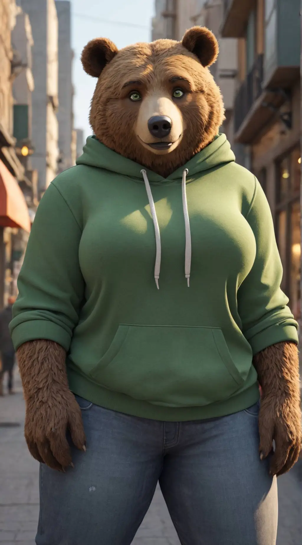 ai character: Bella Anderson  background