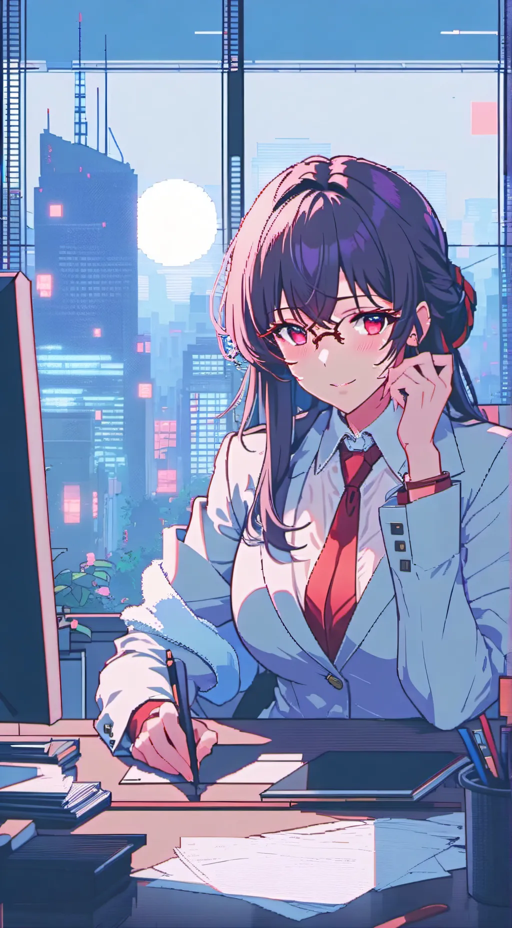 ai character: Akane background