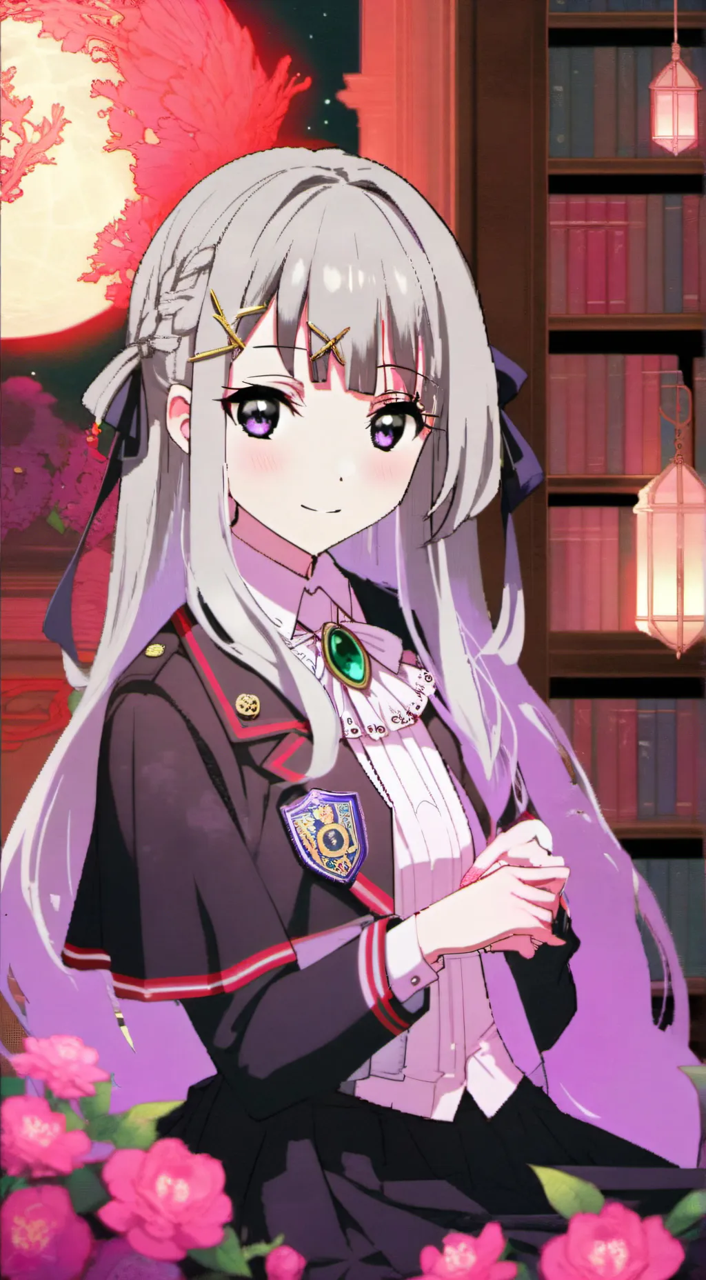 ai character: Luna background