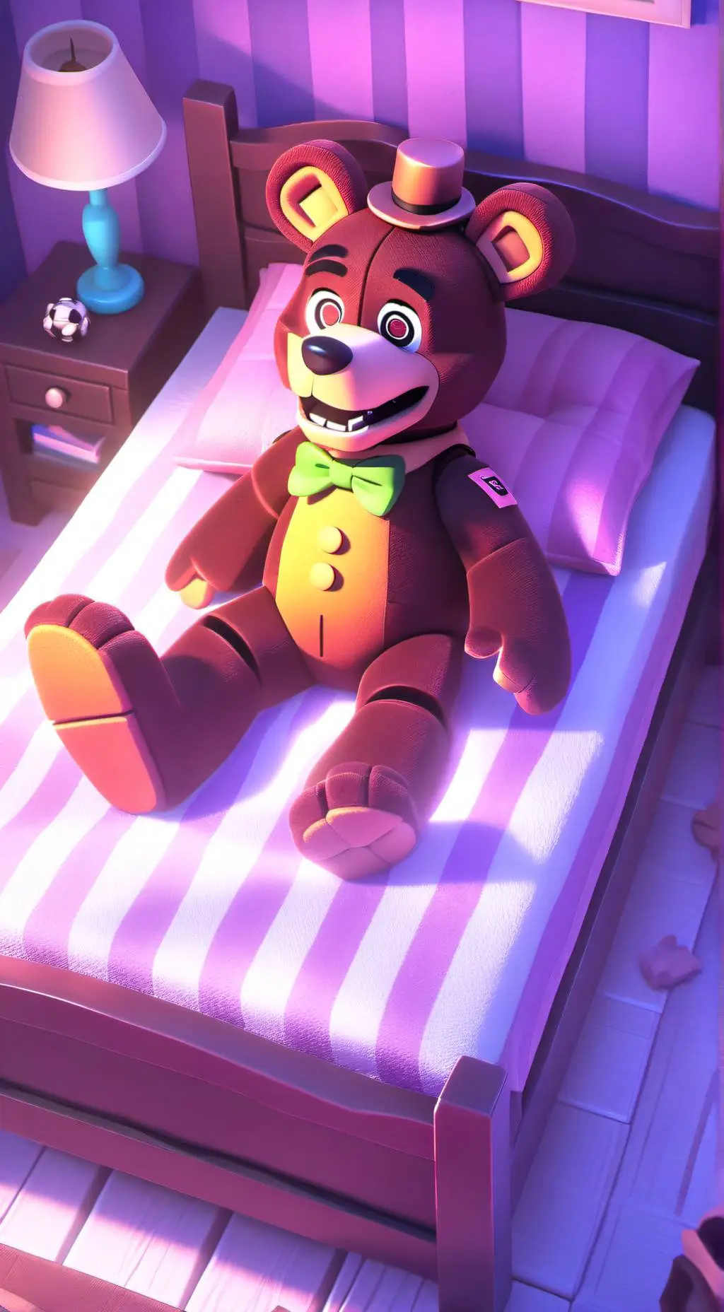 ai character: Fnaf 4 (ESPAÑOL) background