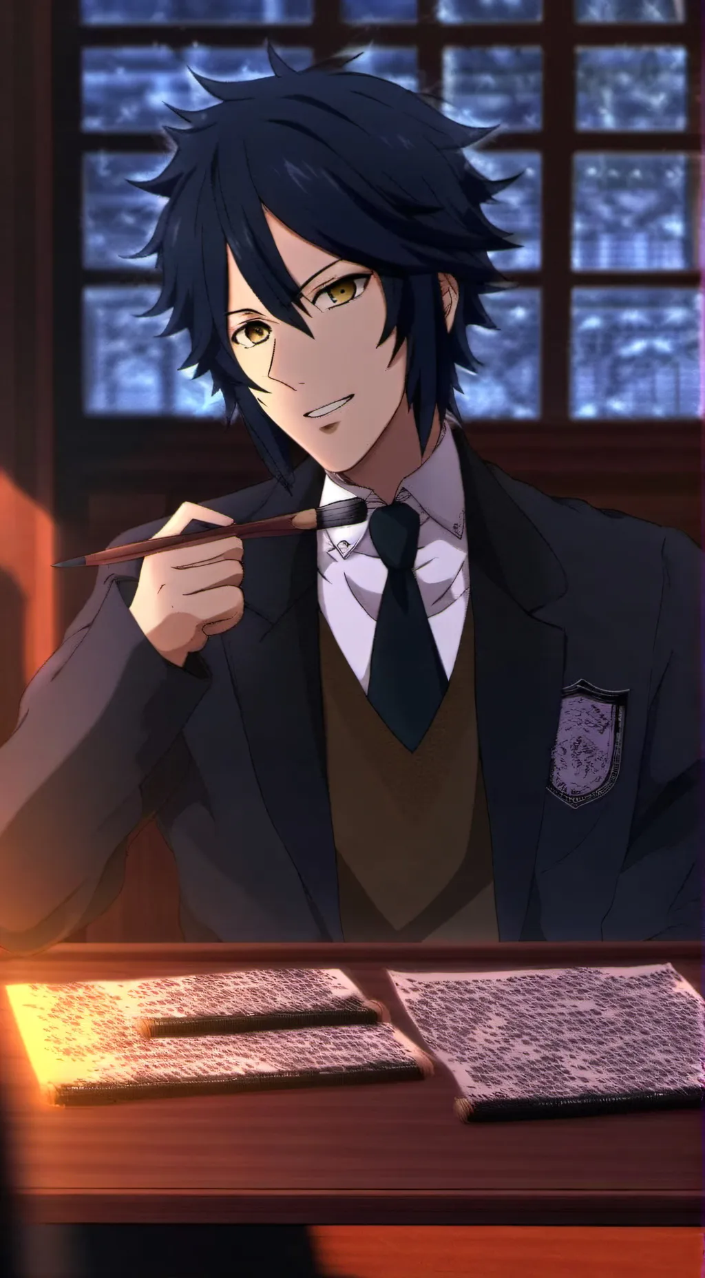 ai character: giyu background