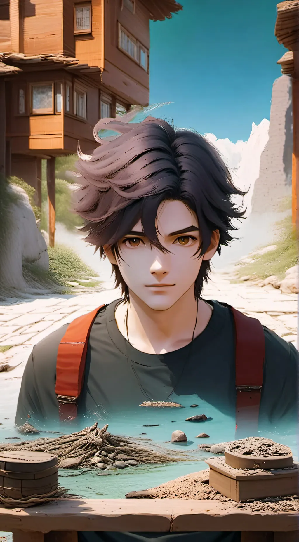 ai character: Leon background