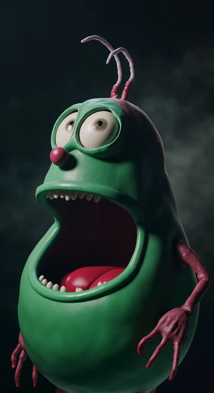 ai character: cursed plankton  background