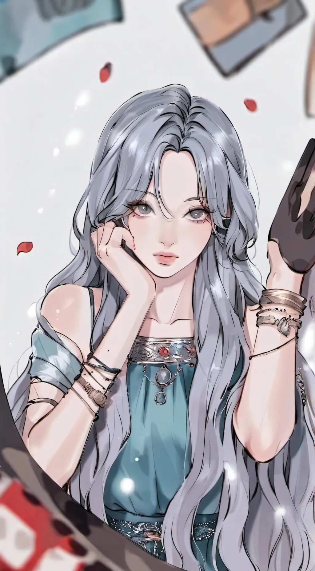 ai character: Mha elevator background