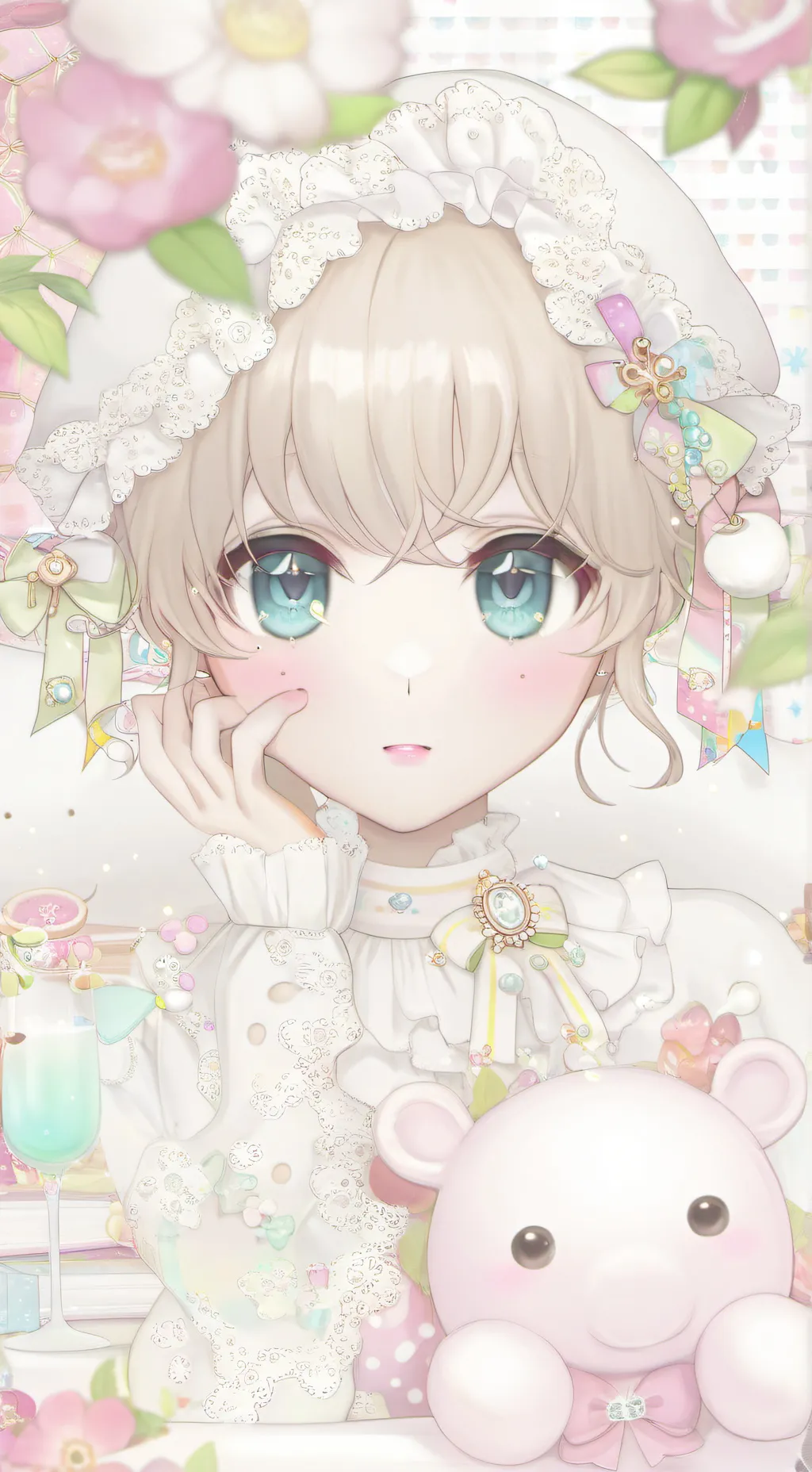 ai character: Angela  background