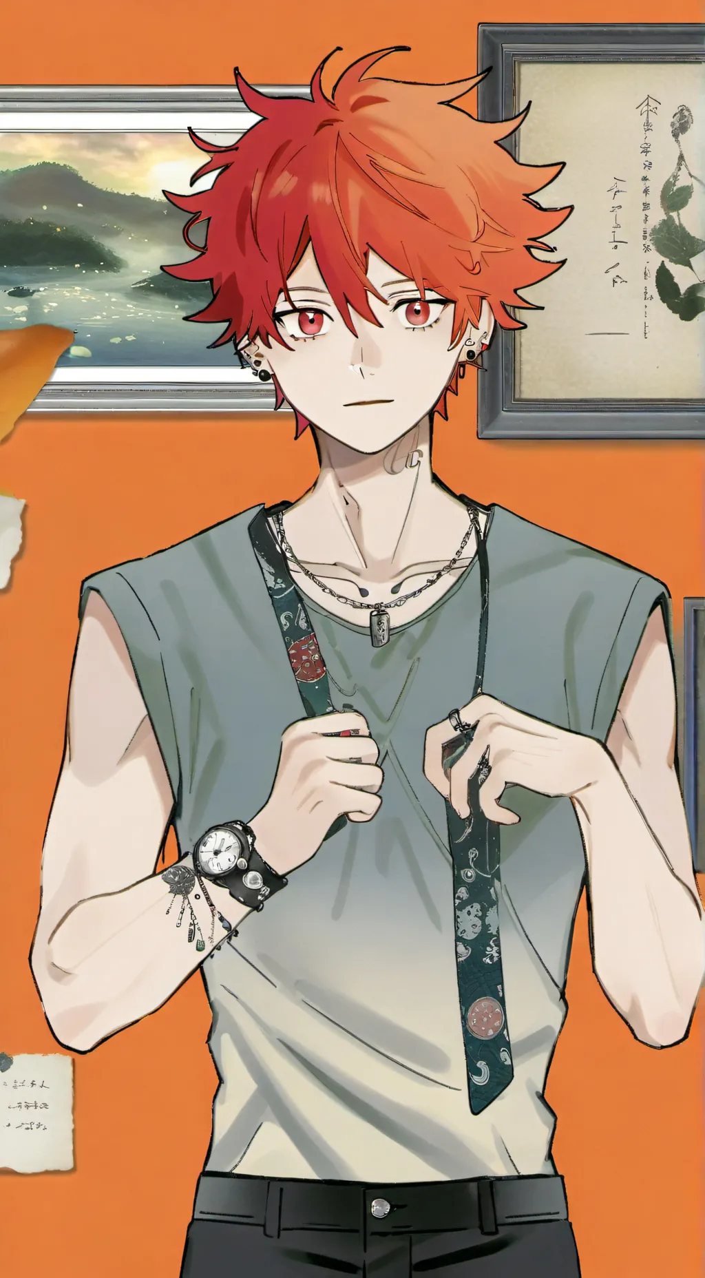 ai character: Akio (yourenemy)💚 background