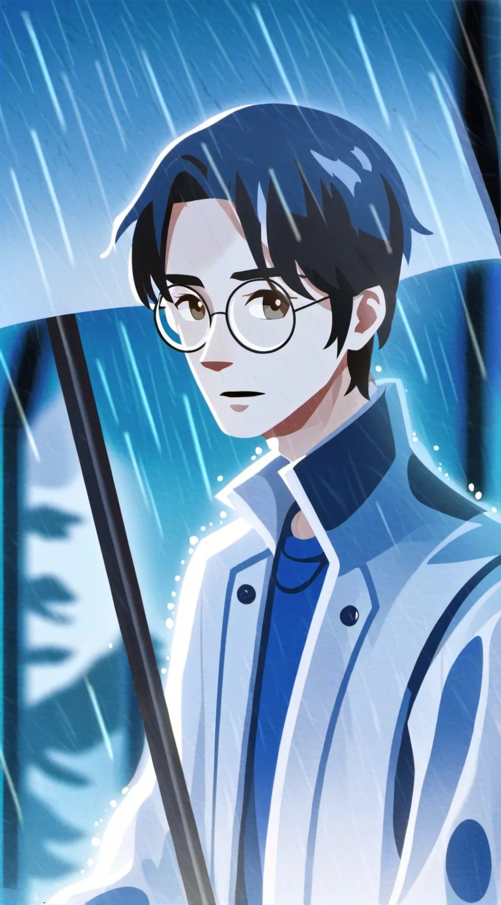 ai character: sprunki rain background
