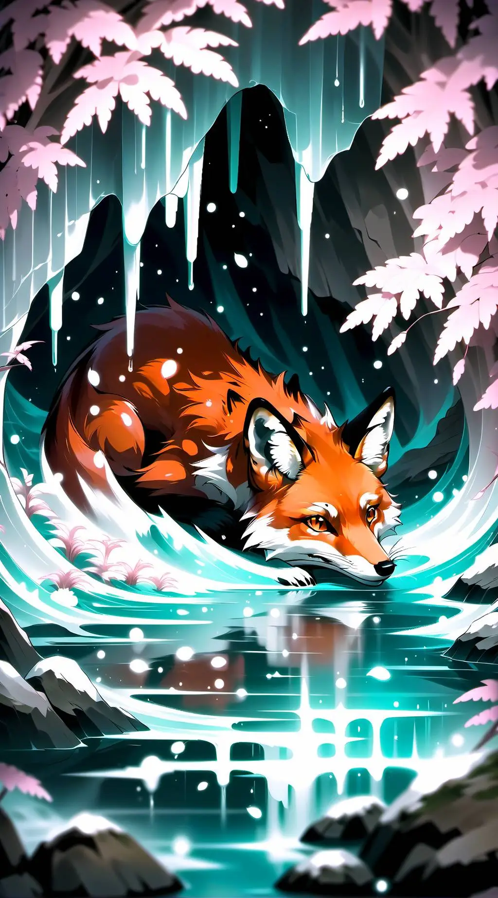 ai character: Elemental fox background