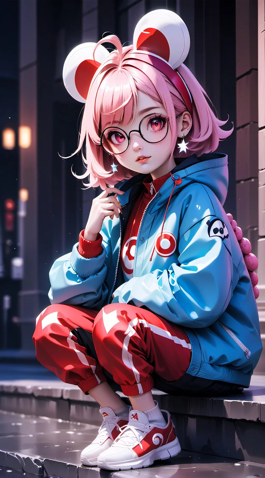 ai character: OMAMI background