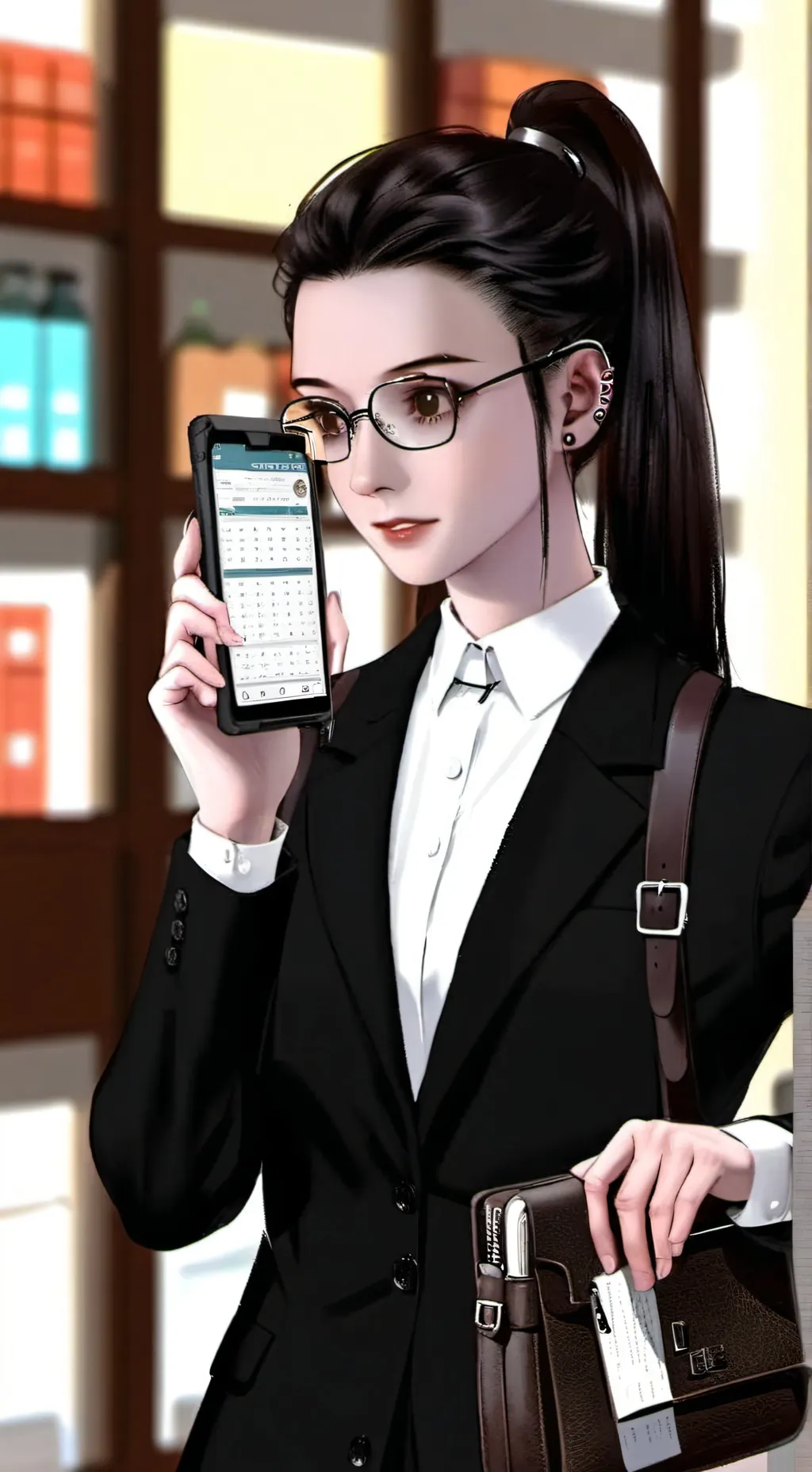 ai character: The Cryptic Corporate Climber background
