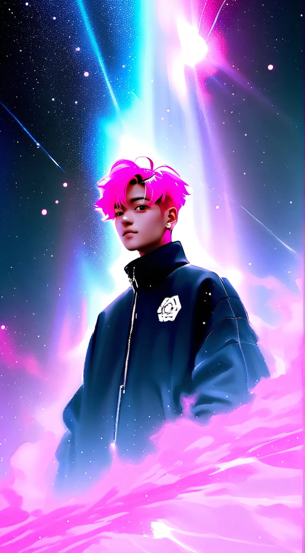ai character: 9jstn background