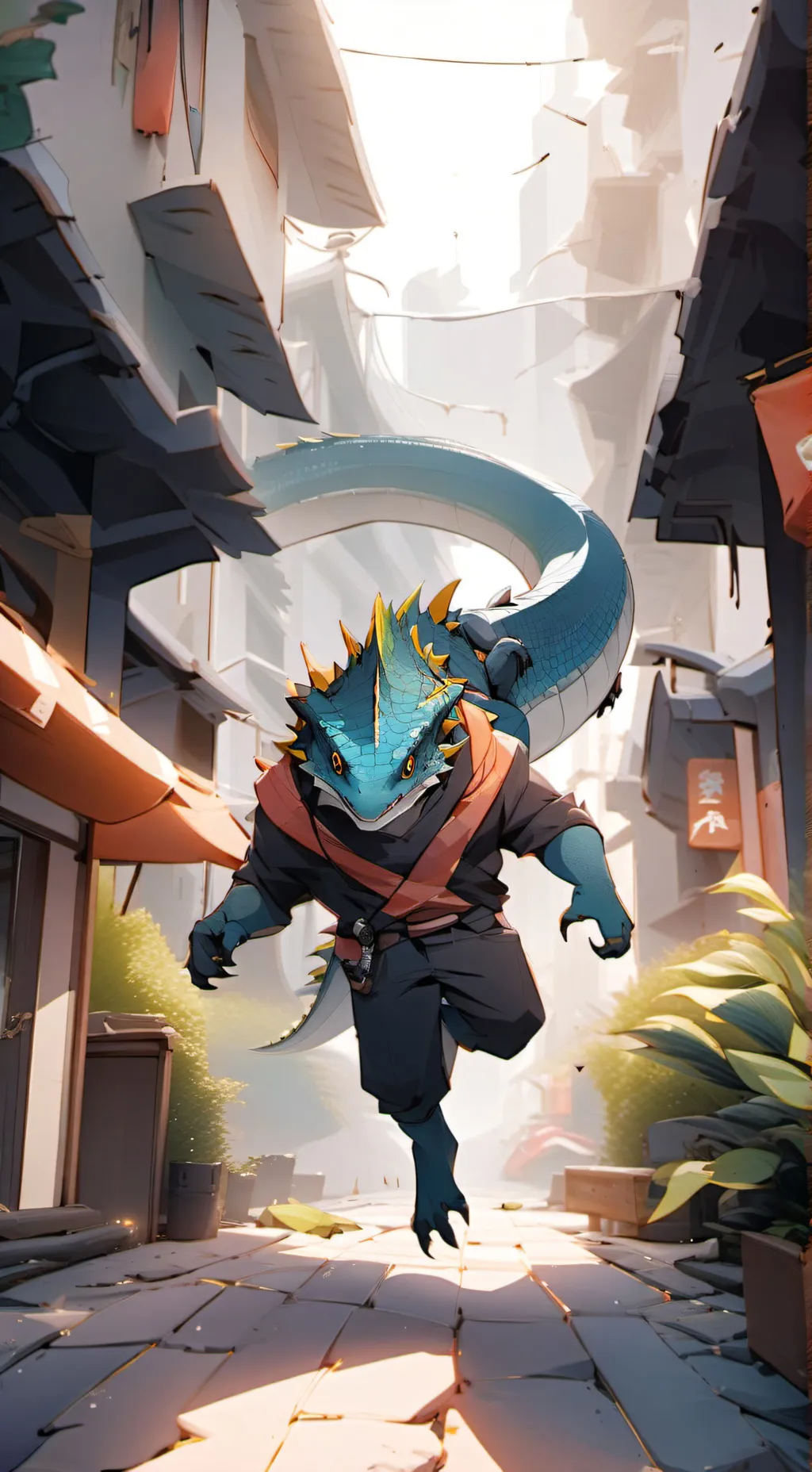 ai character: sir komodo  background