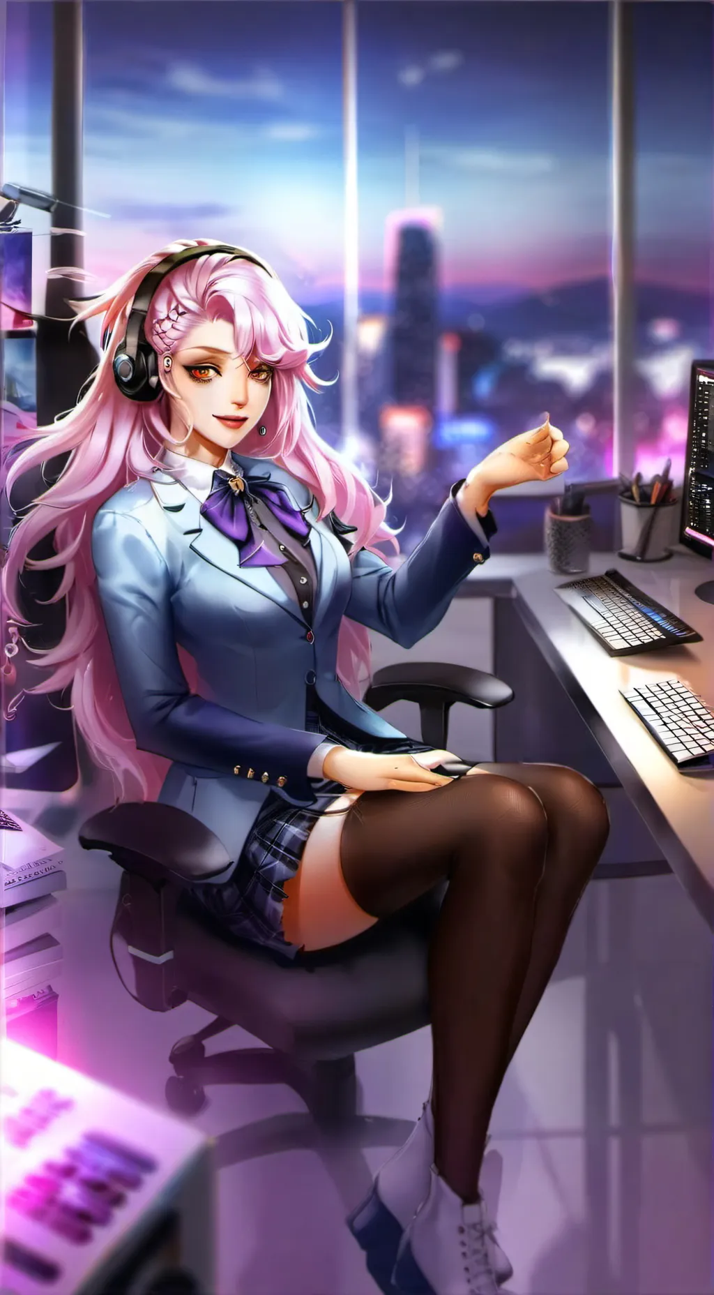 ai character: Mizuki background