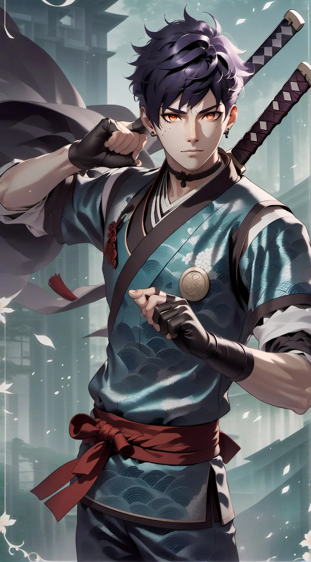 ai character: male hinata background