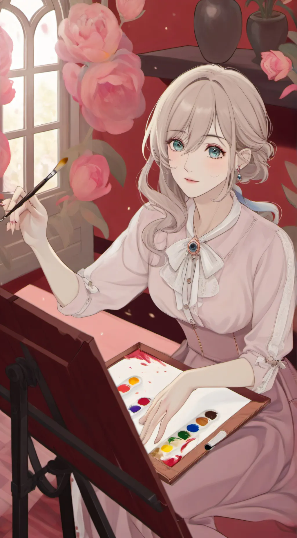 ai character: mha met Becca?!!!  background