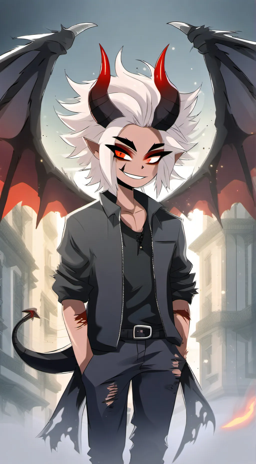 ai character: Thorn_gacha preset background