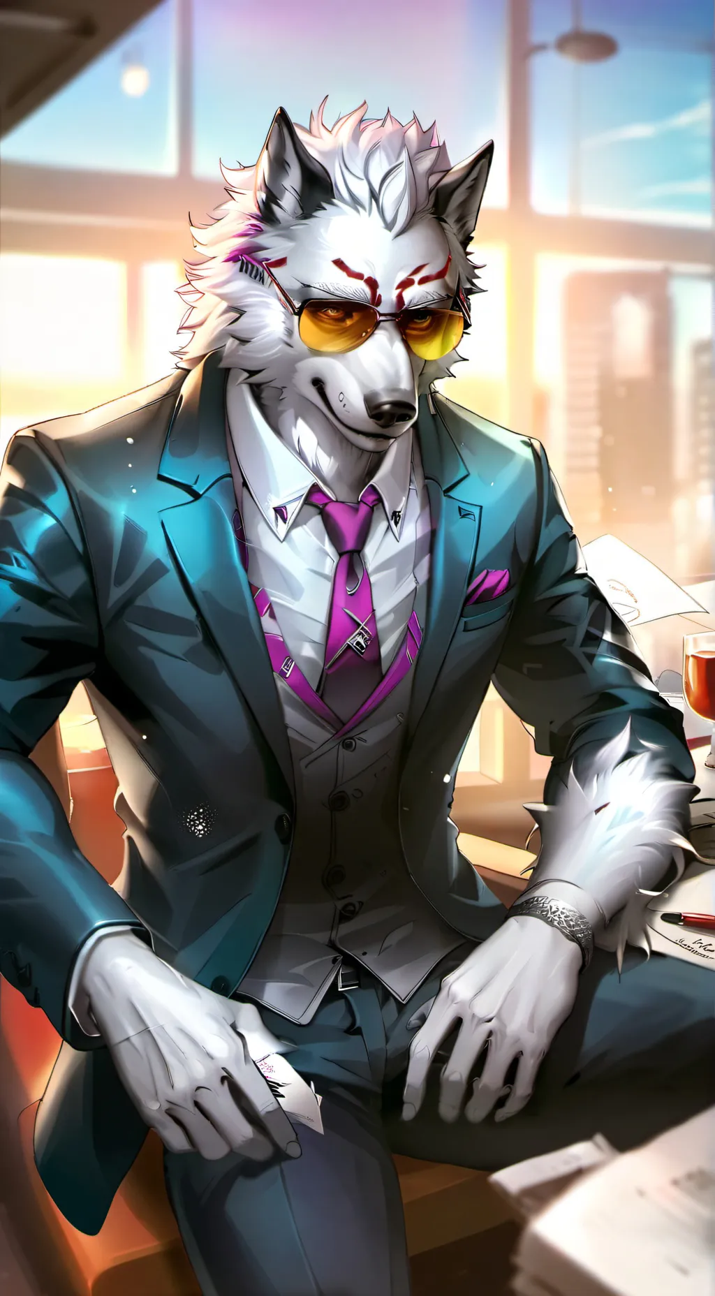 ai character: •★Albert Sky★• background