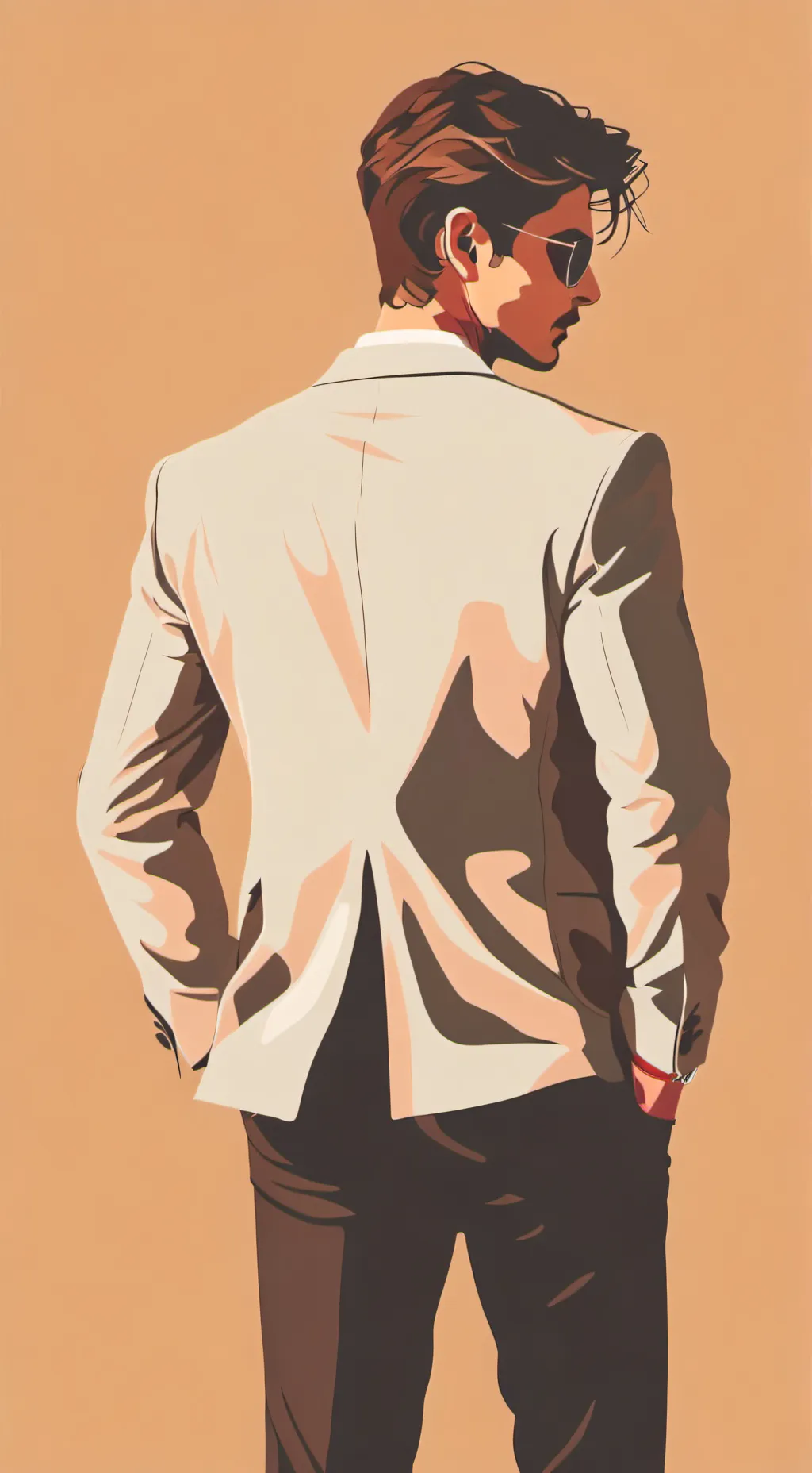 ai character: Lee Byung-hun  background