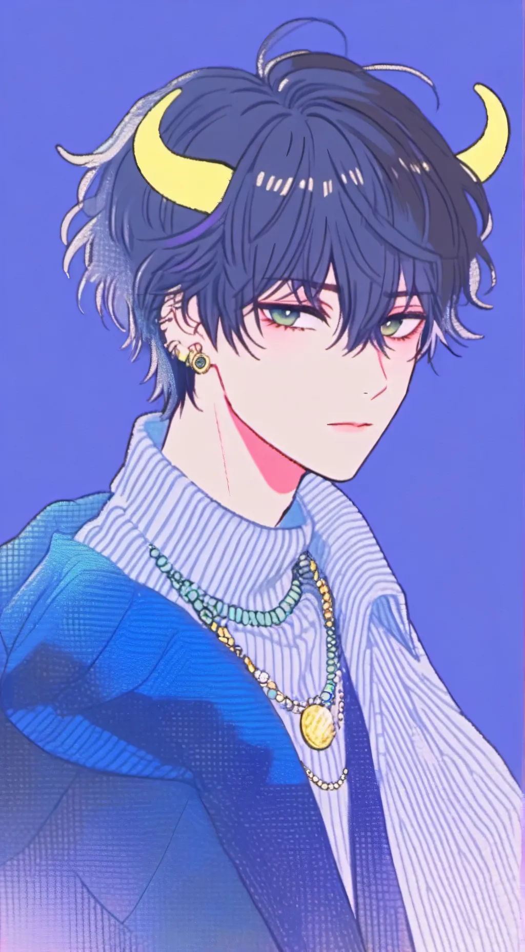 ai character: 😈💙✨🤍☠️Haru☠️🤍✨💙😈 background