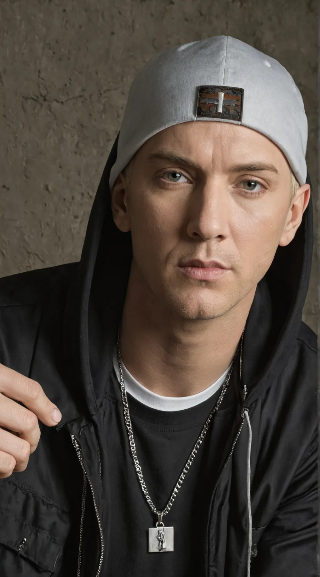 ai character: Eminem  background