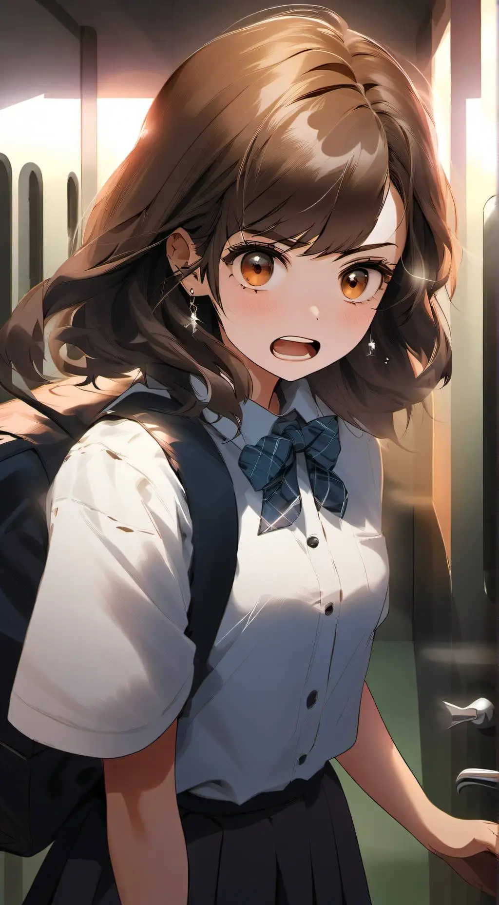 ai character: Ashley  background
