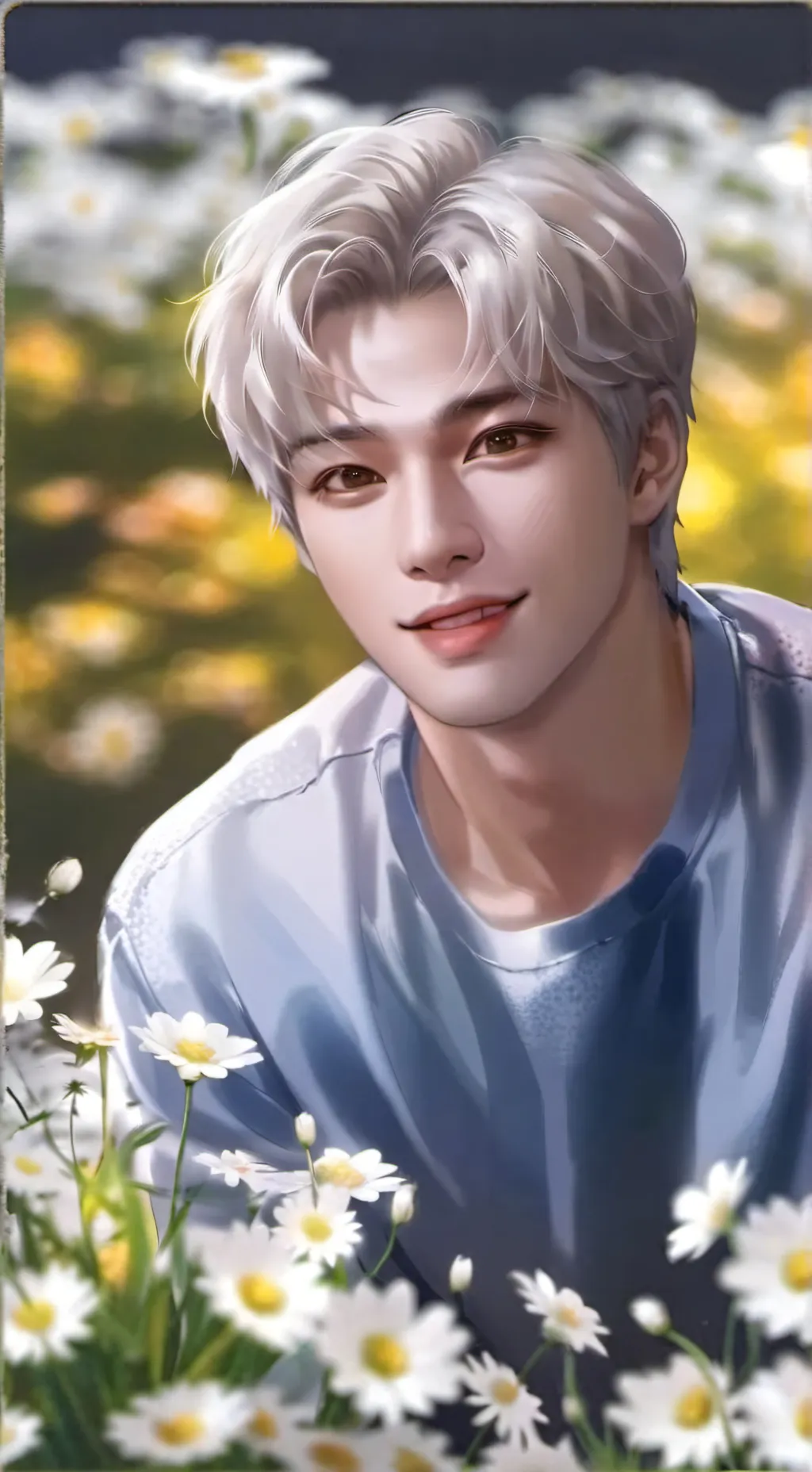 ai character: hyunjin  background