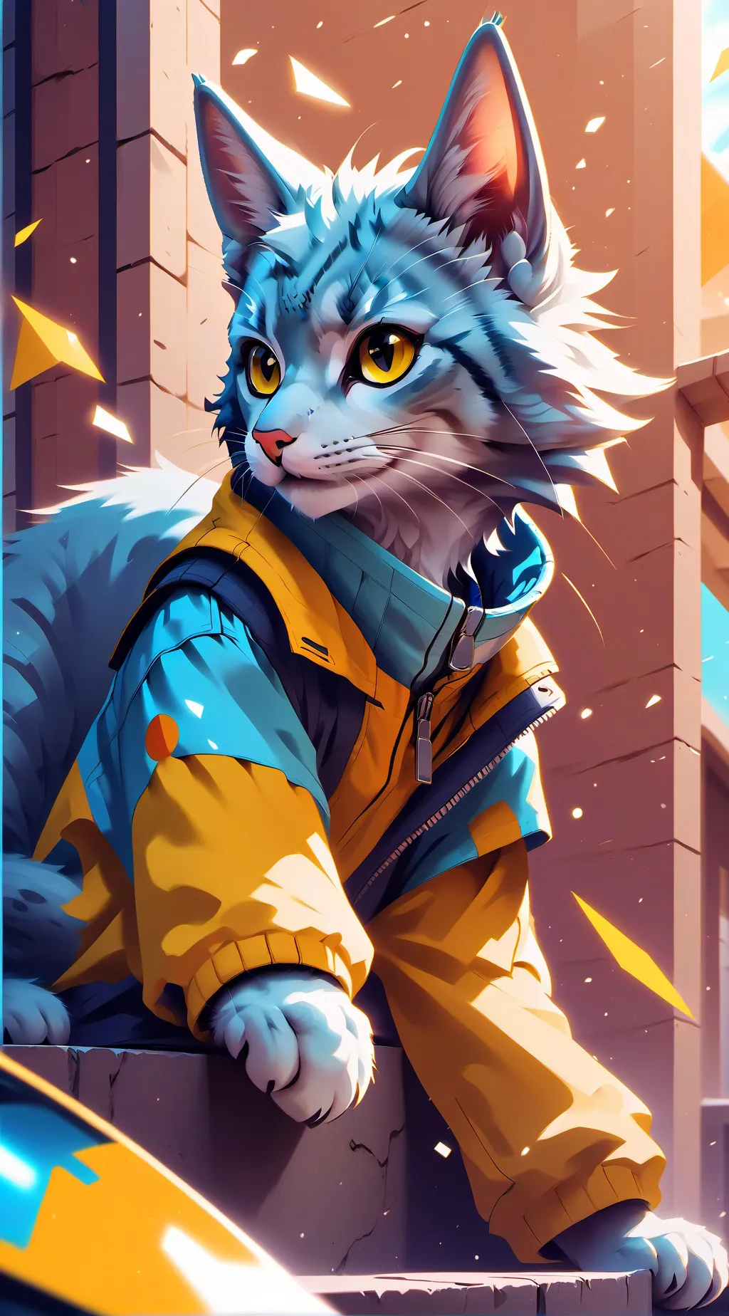 ai character: yel background