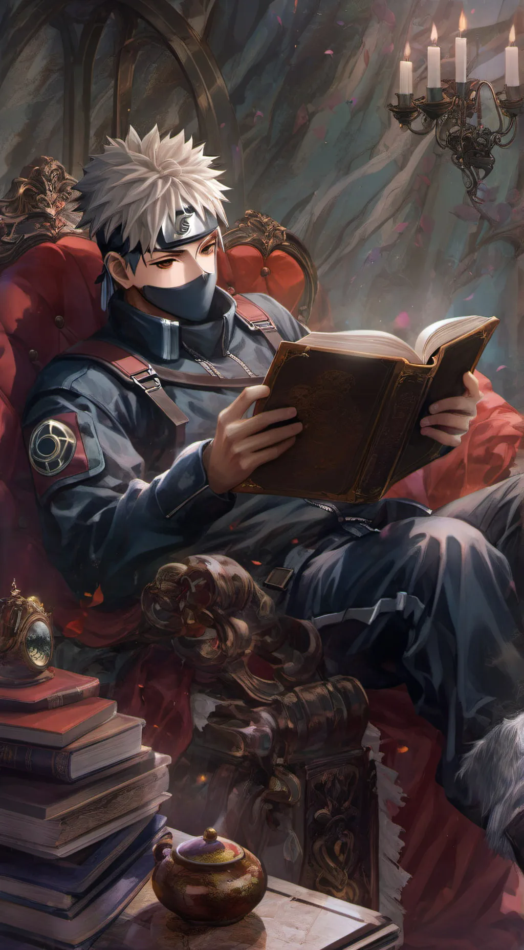 ai character: kakashi  background
