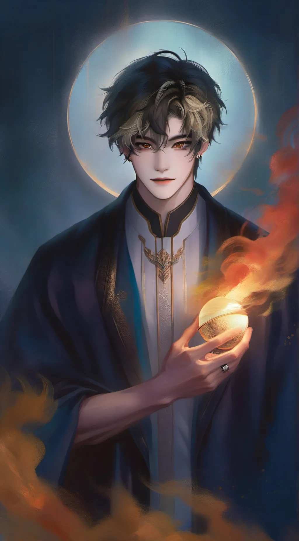 ai character: Dominic olip background