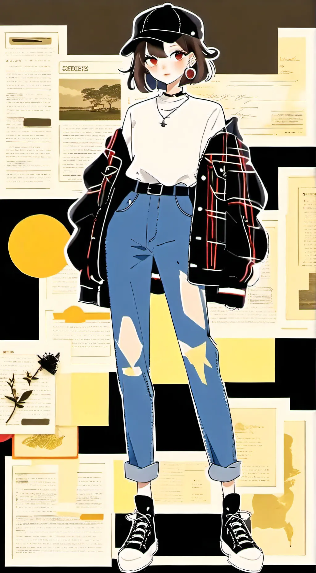 ai character: Class 1A pickme background