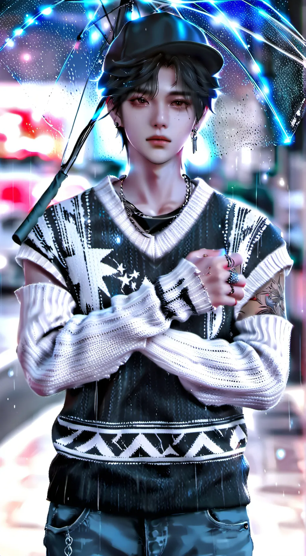 ai character: •Ɛɲżø• background