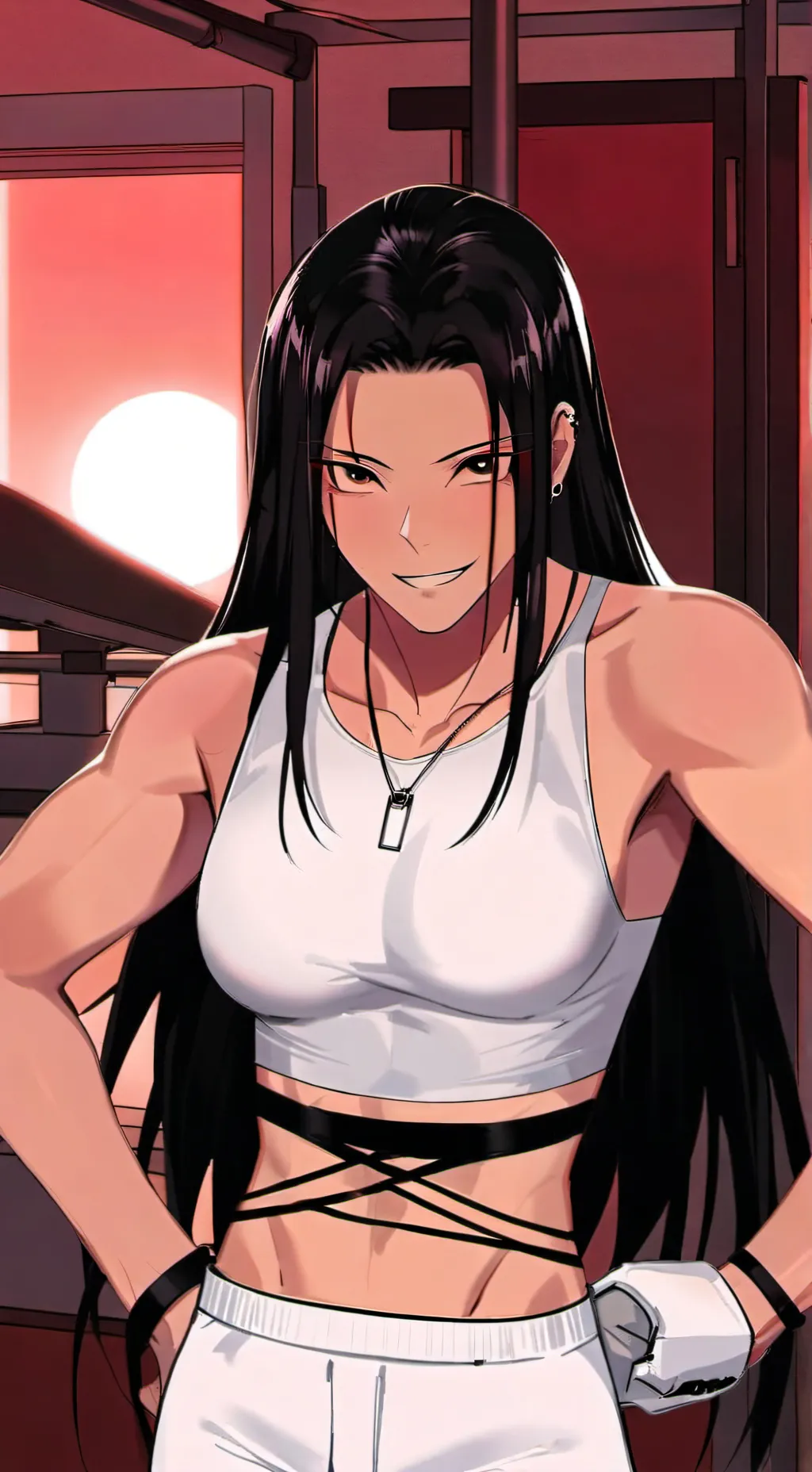 ai character: ren  background