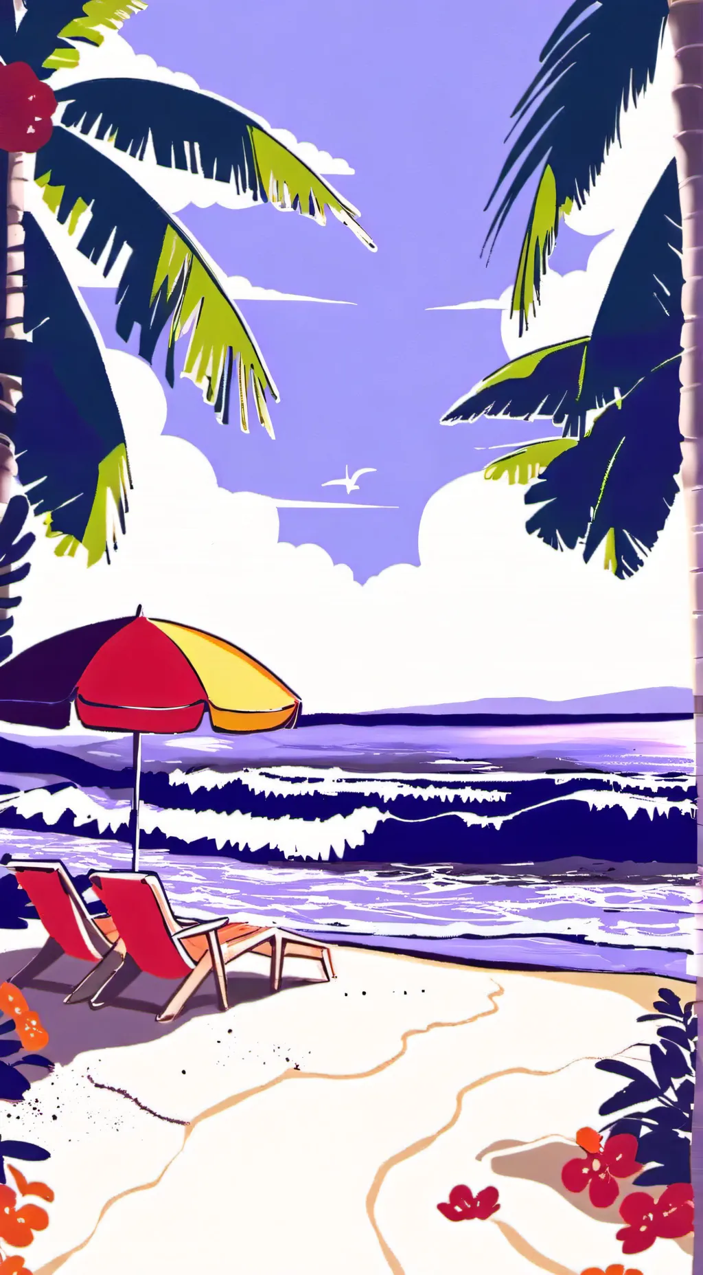 ai character: MHA Beach!!!😆 background