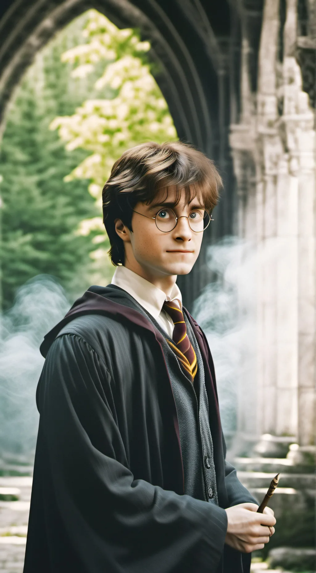 ai character: Harry Potter  background