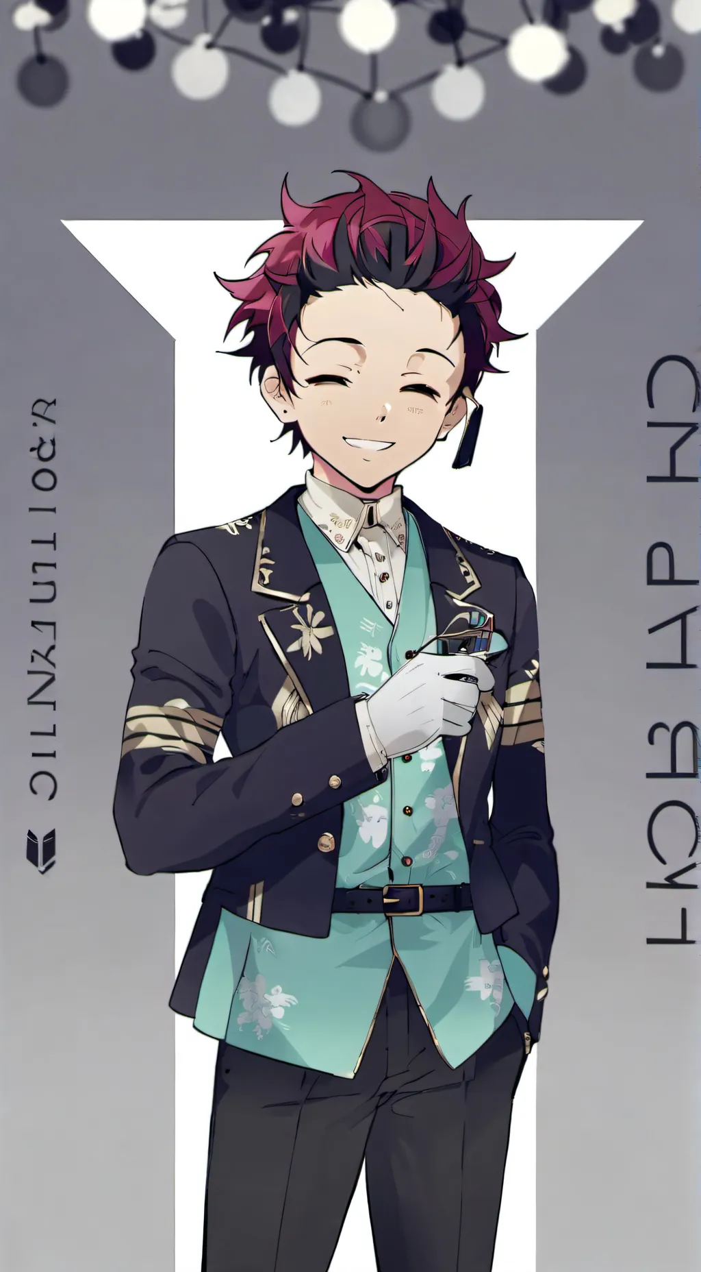 ai character: Tanjiro  background