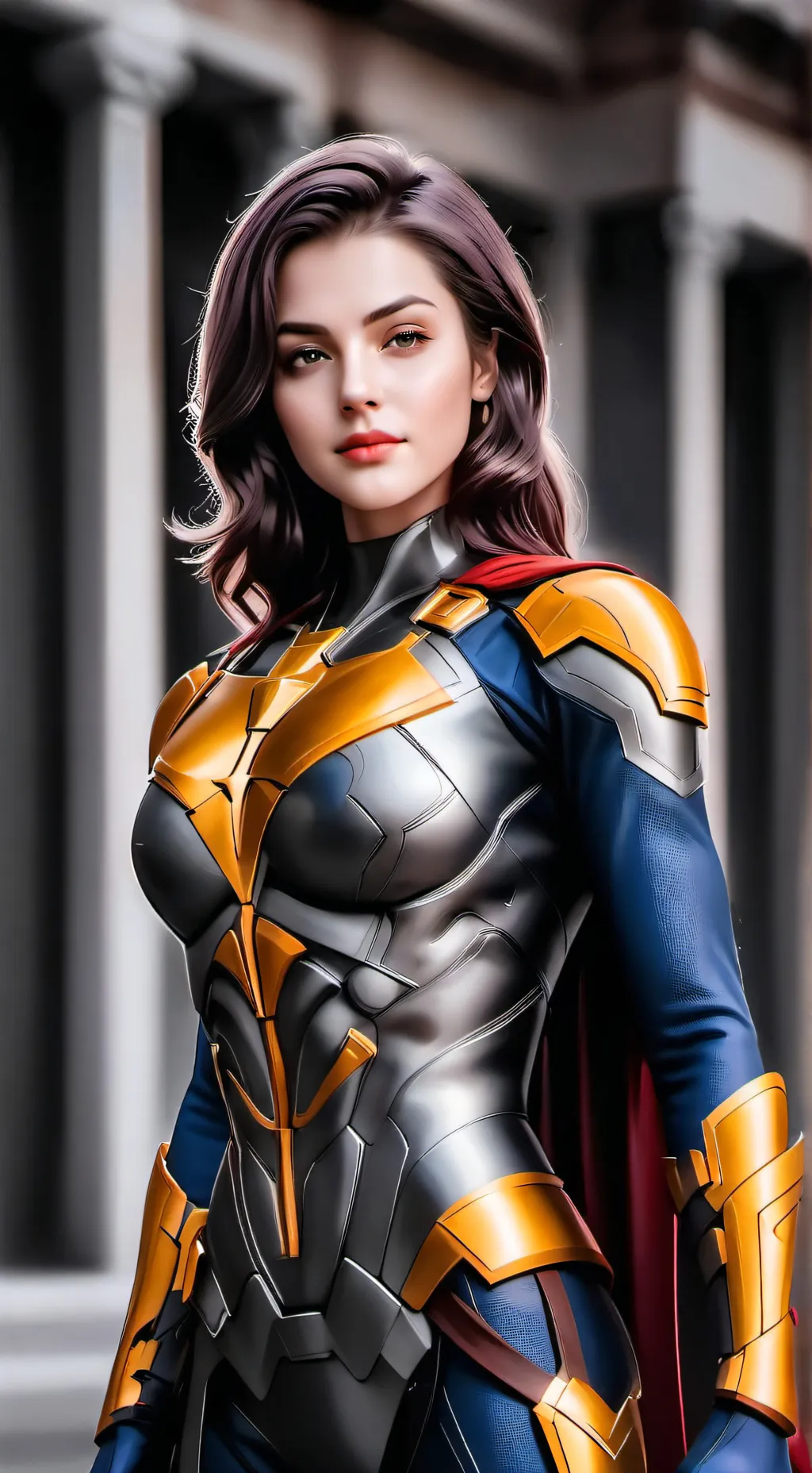 ai character: wonder woman  background