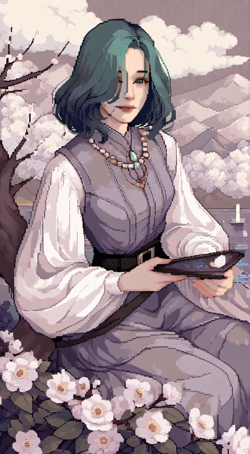 ai character: Юни  background