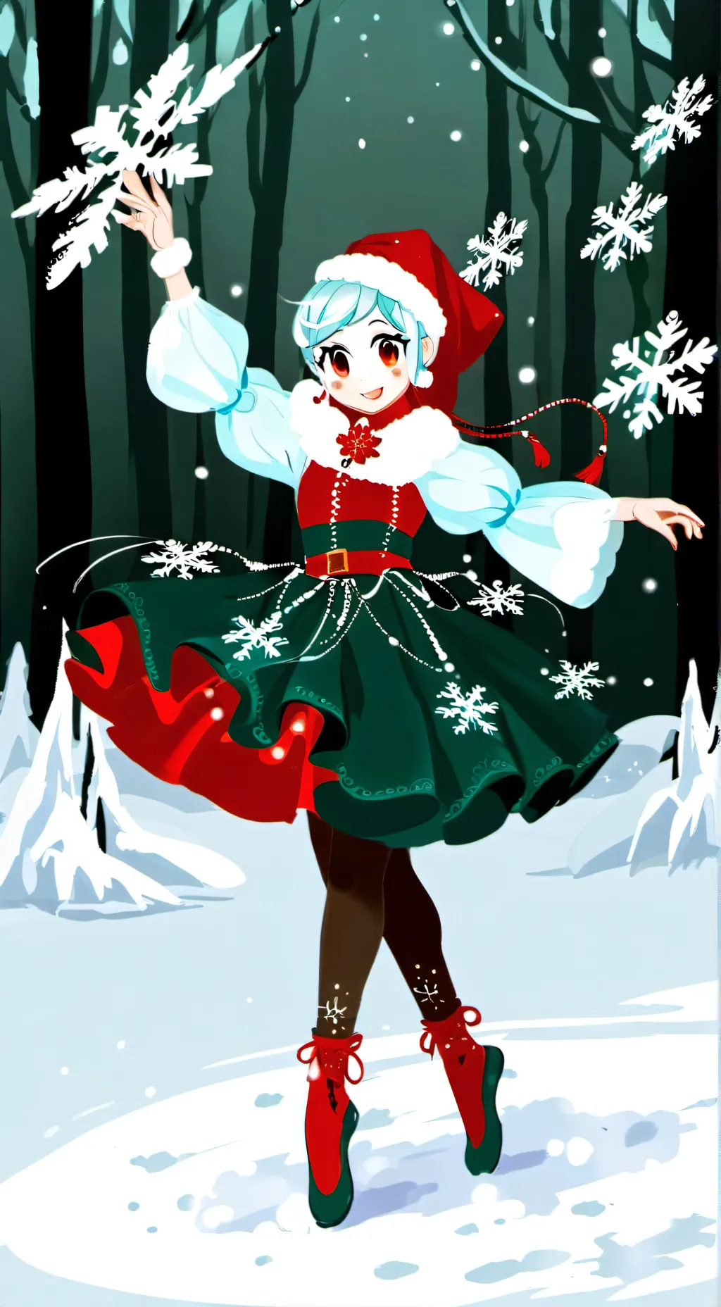 ai character: snowie (dw oc) background
