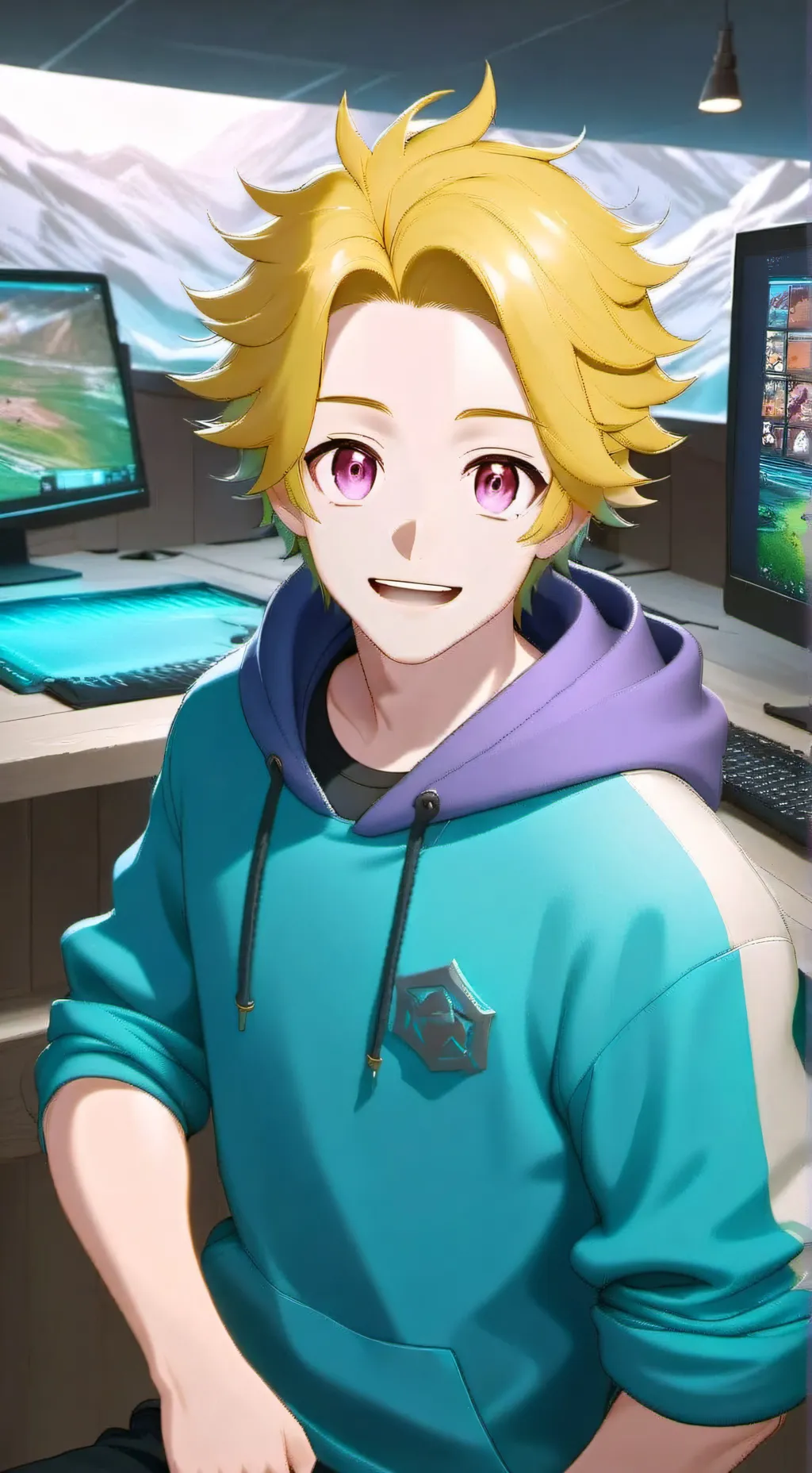 ai character: Yoosung Kim  background