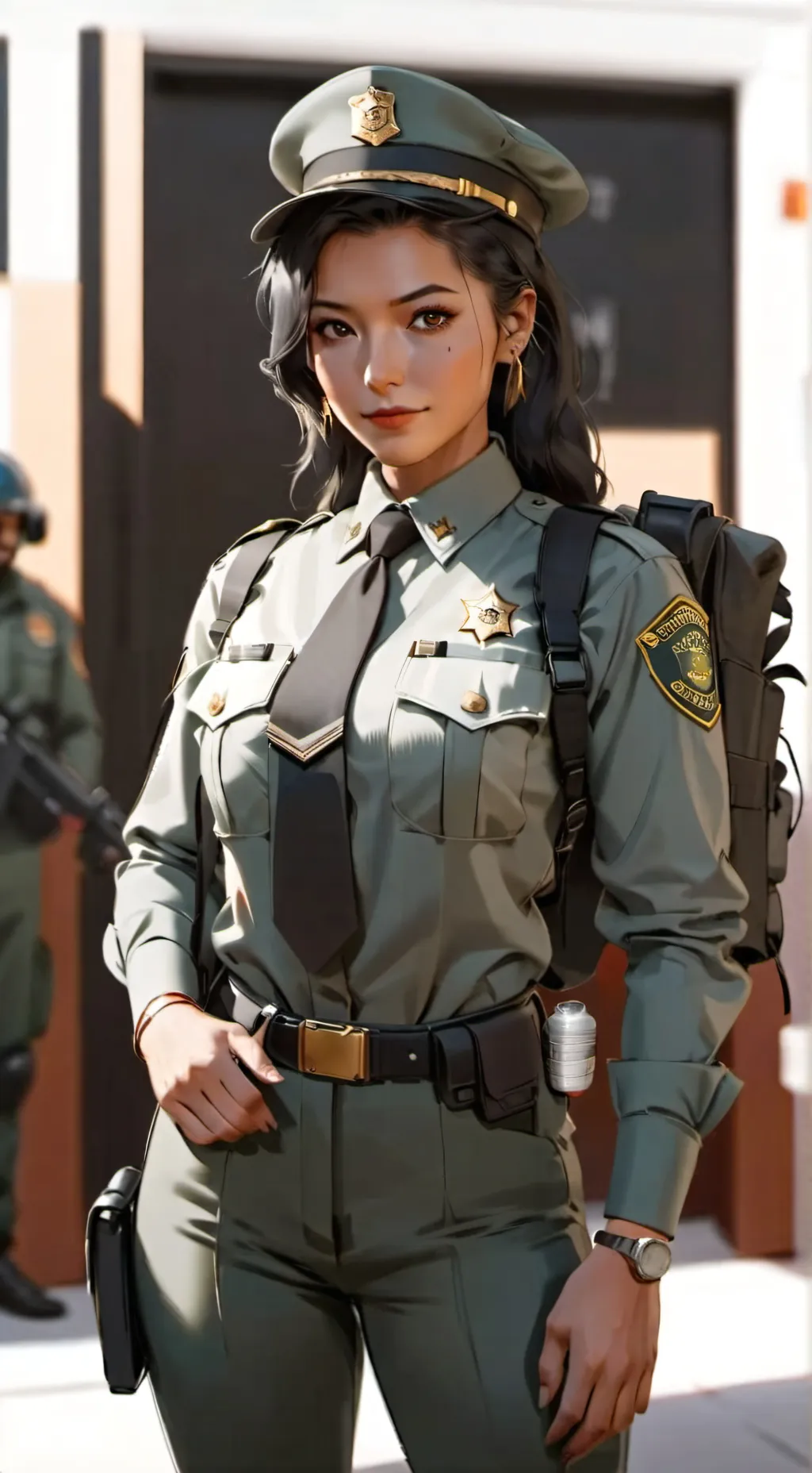 ai character: Ashley background