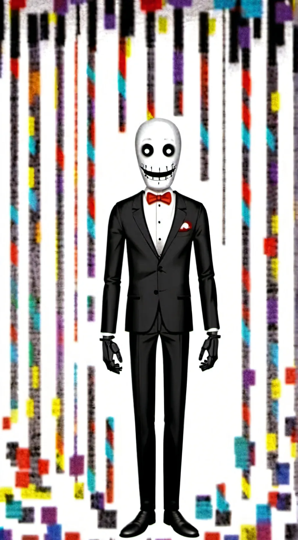 ai character: puppet  background