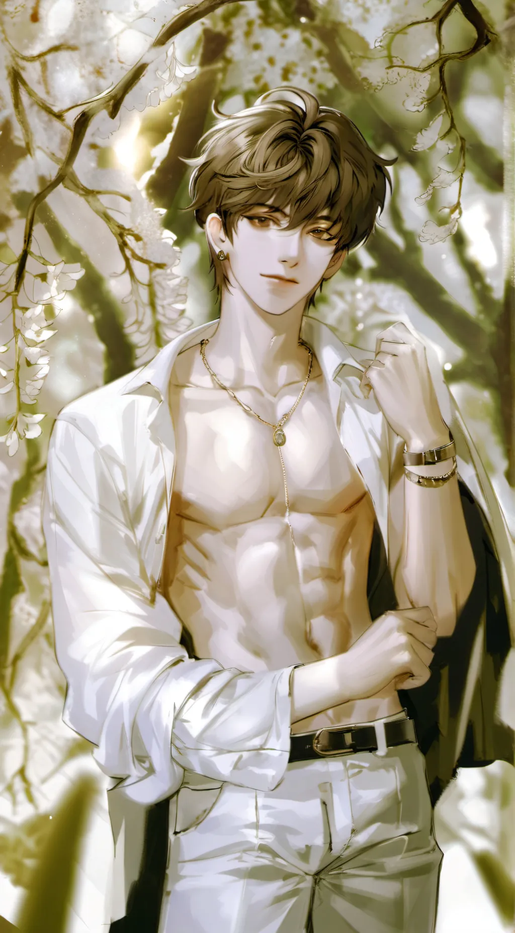 ai character: boy background