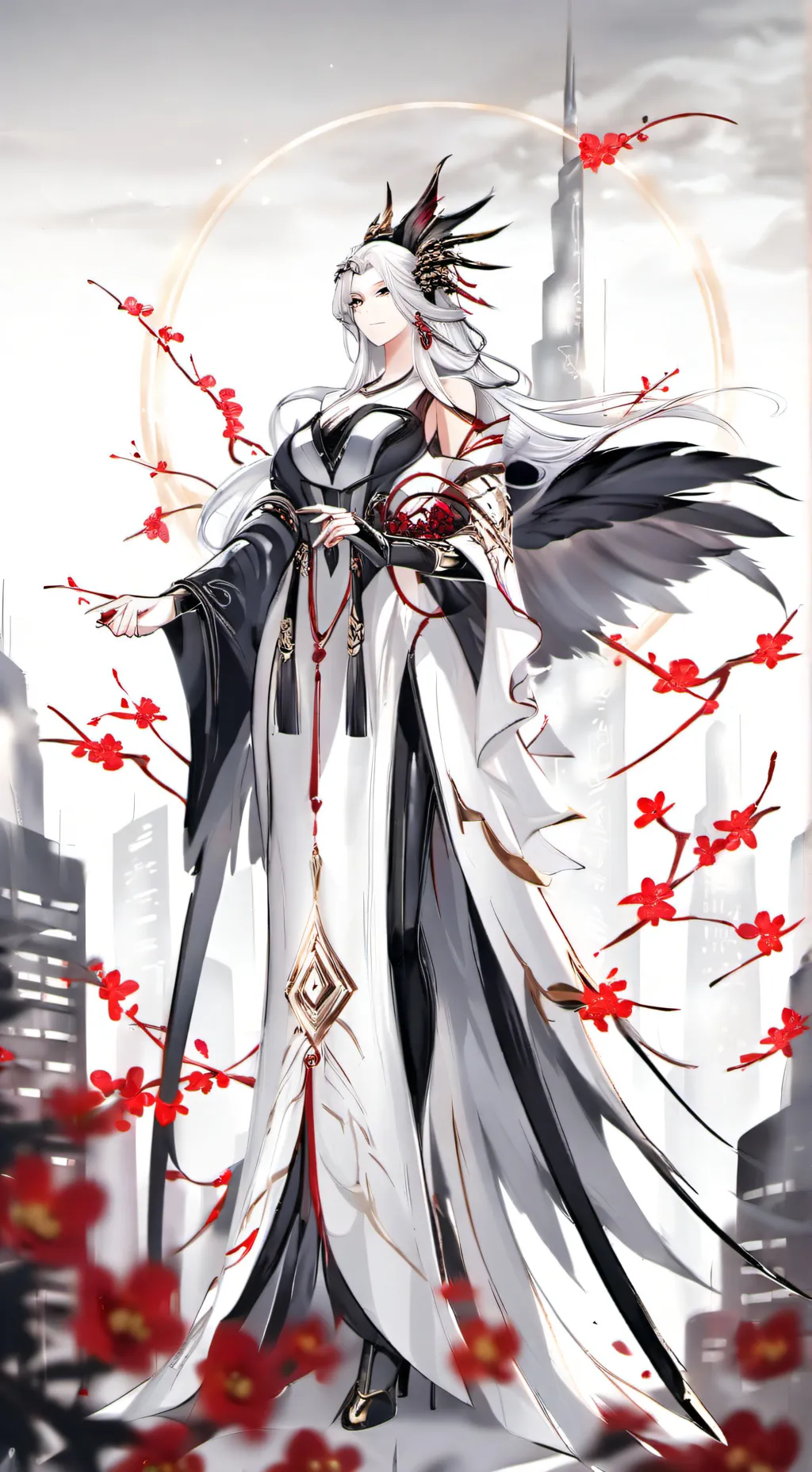 ai character: giantess background
