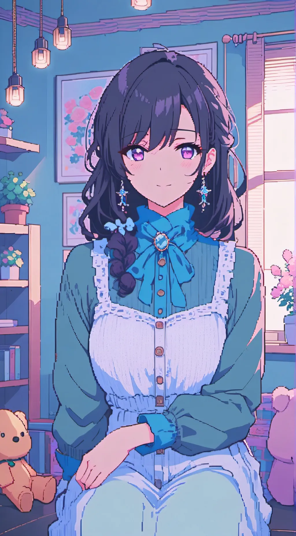 ai character: Luna background