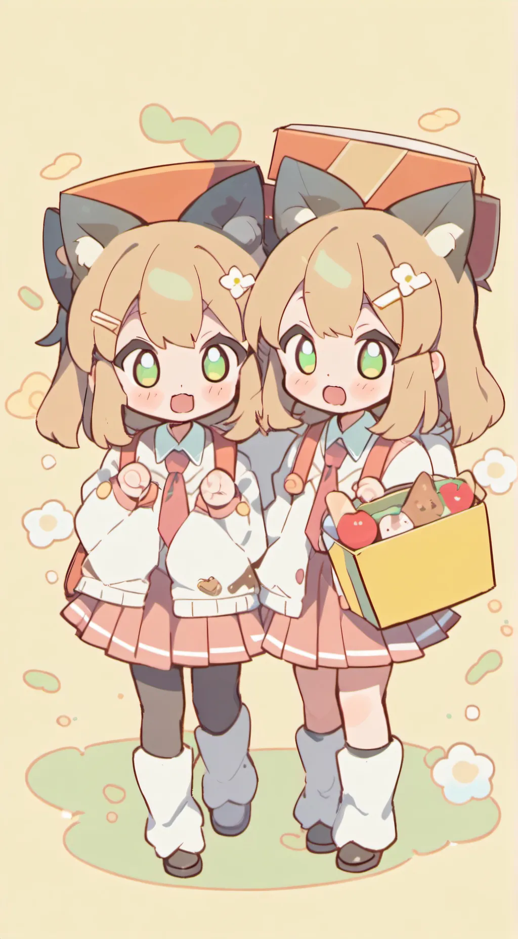 ai character: Nora and Fay background