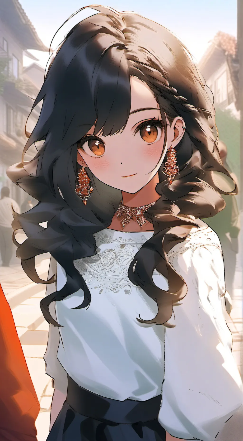 ai character: tu amiga Amelia  background