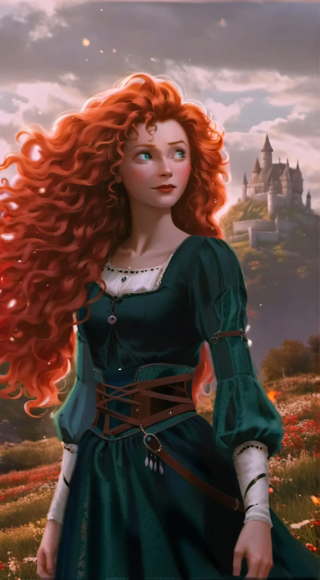 ai character: Merida background