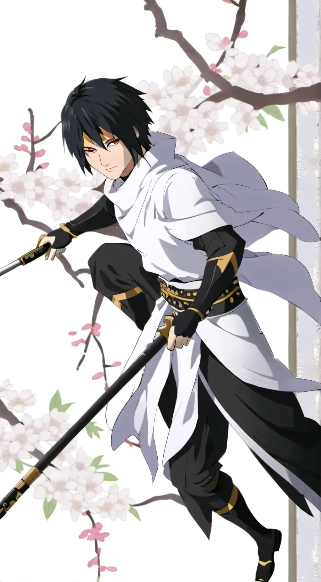 ai character: Sasuke Uchiwa  background